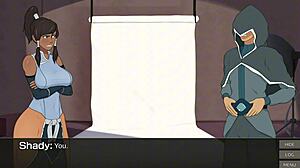 Cummy Bender Part 1 Shows Korra's New Job With Big Ass Big Tits Parody Action