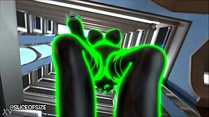 高大巨人女在魔法动画中巨大成长