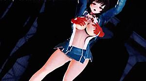 Takao Bass Knight Dancing In Azur Lane Hentai Animation.