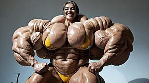 四个女孩参加乳房增长比赛在AI动画中 😍