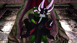 Is Eclipse Central Cynder's Guard Sfx Ver teasing big cocks?