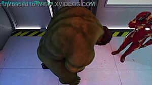 Iron Man And Hulk Feel Intense Pleasure With Black Cock Villains In Anime Rule 34.