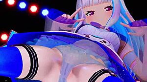 Why Does Bass Knight Lize Helesta Dance So Seductively in 3D Anime? Her Moves Tease Endless Hentai Fantasy.