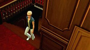 Can You Handle Sims 4 Swingers? Granny Joins Interracial Group with Shemale Blowjob and Handjob Action!