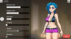 Jinx Feels Rough Cowgirl Riding And Creampie In Studio Game.