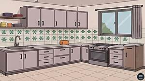 In this hentai, my friend casually fucks my stepmom in doggystyle cheating scene