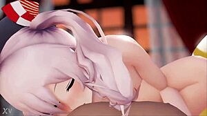 kashima gets fucked in v3 of kantai collection anime with rindou in suggestive scenes