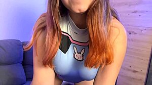 Babe Dva From Overwatch Fucks And Gets Cumload On Big Tits!