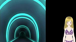 Hentai Girl's Panties Stuck In Juicy Pussy Tunnel