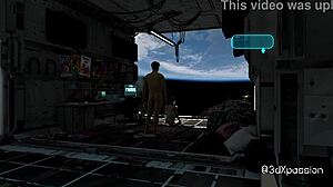 Cute Catgirl Cowgirl Assfucking On Space Station