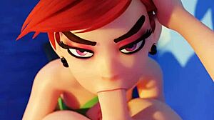 我感觉很放松，因为Vicky在地板上口交，在blenderknight theperfectsin