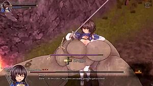 圣骑士Ricca被岩石鸡巴操，在动画中