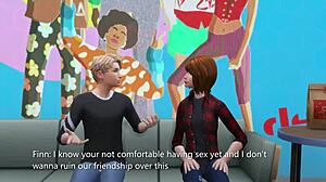 omg i finally hooked up with my shy classmate for a rough blowjob and doggystyle in sims 4 3d animation 😏