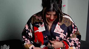 how cute do i look sucking cock in this anime kimono?