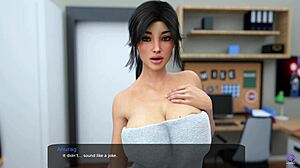 Big stepsister arrives naked in my room during morning for 3d hentai milfy city action