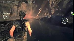 Hellblade Senua's sacrifice lady in anime ASMR style