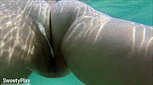 CREAMPIE UNDERWATER CUM DUMP SWIMMING AFTER BEACH ORGY.