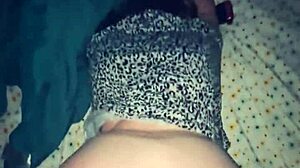 stuffed black nut in white pussy