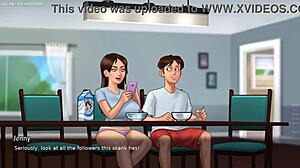 Stepsis Jenny strips and teases her big tits and ass 😍