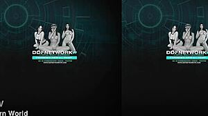 bathtime blowjob with brunette in lingerie and stockings