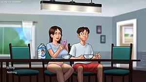 Stepsis Jenny strips and teases her big tits and ass 😍