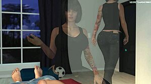 hot stepmom took horny guy in her house full of hot women - lust & life 01 3d porn game
