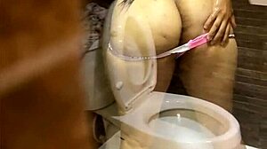 Perverted Stepmom Shakes Ass In Shower To Seduce Spying Stepson
