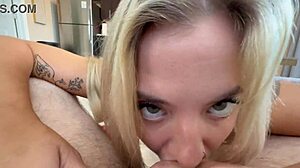 baking cookies with sweet blonde stepdaughter lola cheeks