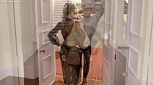 hey, busty milf blonde loves fucking his huge 12 inch cock in this 3d game