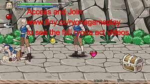 Pretty princess interacts with soldiers in ailice hentai action game