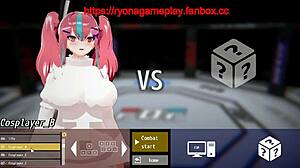 Big Tits Lady Fucks Men In Hentai Game