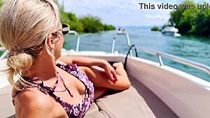 Boat Trip True the Channel to Zurich Lake Solo Cute Rich