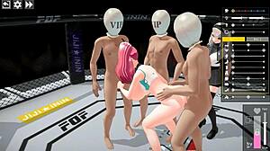 Big Tits Lady Fucks Men In Hentai Game