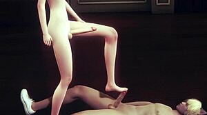 mio's footjob and creampie fuck?
