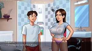 horny dude loves stepsis big juicy wet boobs