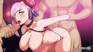 cartoon porn featuring big tits and ass