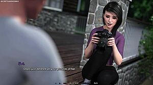 Dude almost got caught flirting with sexy redhead slut in house full of hot sluts summer heat 04 3d hentai porn game