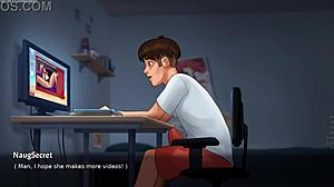 I caught stepsis masturbating with a huge dildo in her pussy