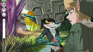 Watch Midna get fucked in the ass in this Zelda hentai game!