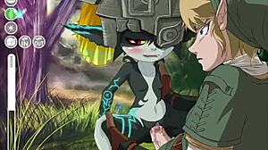Watch Midna get fucked in the ass in this Zelda hentai game!