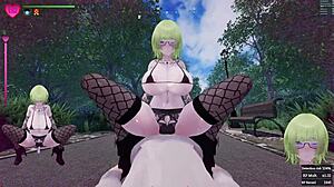 这个哥特女孩在公园里藏着什么秘密？