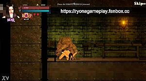 Cute Lady Teases Fat Man in Guilty Hell 2 Hentai Game