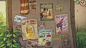 Innocent witches reveal passwords in visual novel gameplay