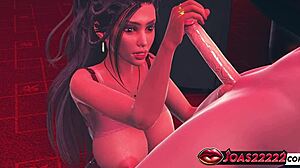 big tits handjob and blowjob with massive cumshot