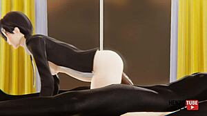 Chainsaw Man: Kobeni Rides Dick In Hentai