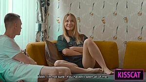 S5e5 stepmom teaches sex and shares cum with Amalia Davis in threesome bed fuck 😏