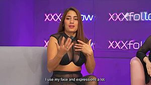 in this interview, busty paula rojas felt so aroused she ended up getting fucked hard by the interviewer