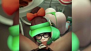 3D compilation featuring futanari in League of Legends, My Hero Academia, and Overwatch animations