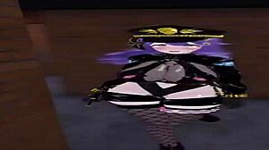 Hentai Game 3D Secrets Of Exposure Purple Hair Guard Girl Getting Wide