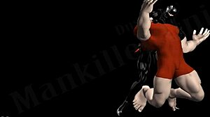 Konosuba 3D anime'de Ninjette sneak peek kalçalı göğüslü kaslı seksi hatun